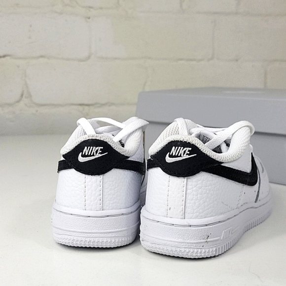Nike Force 1 (TD) White / Black Baby / Toddler size 10c - Picture 5 of 8